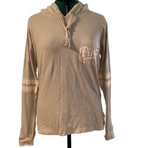 PINK Victoria Secret Long Sleeve Hoodie Light Blue Size Small/Petite